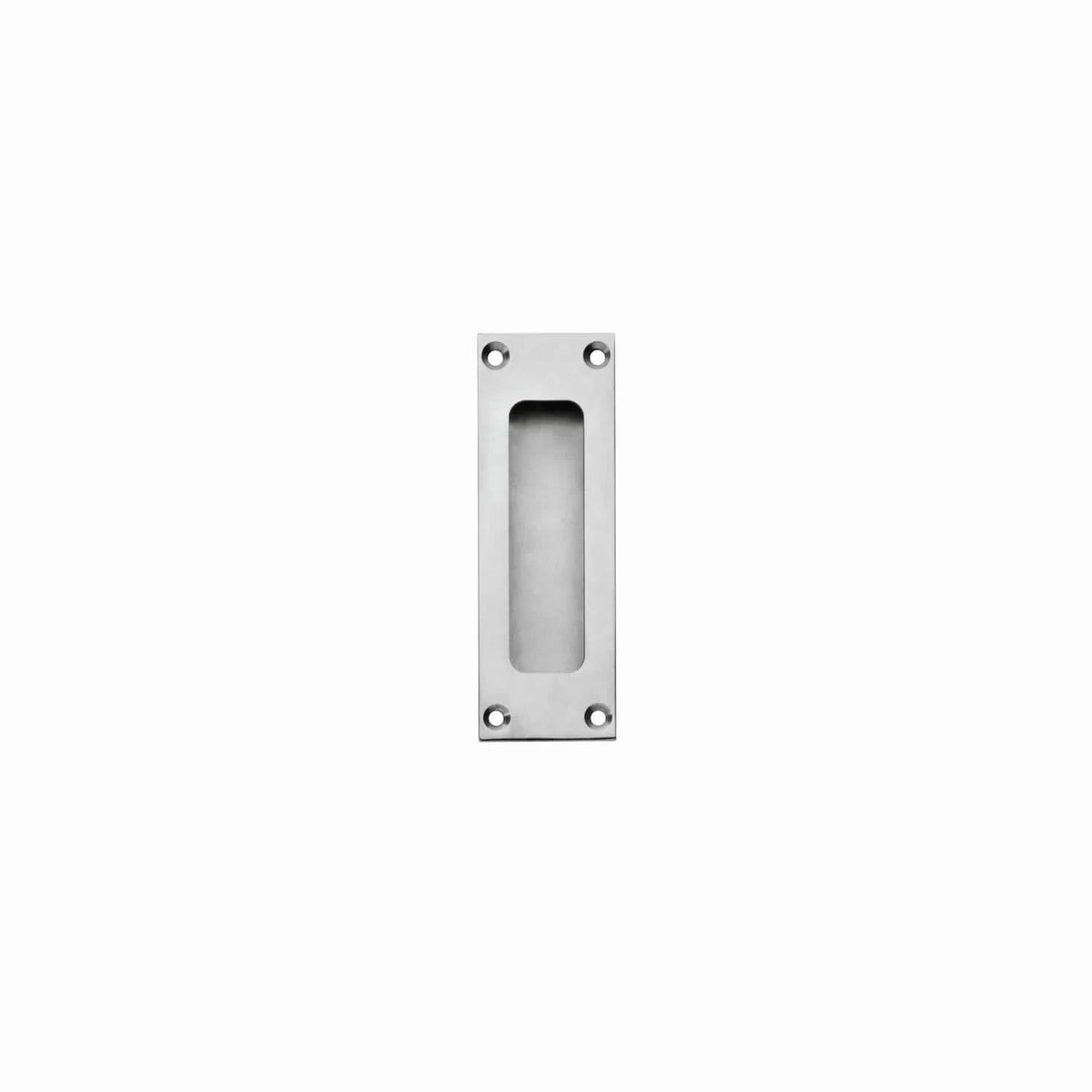 Intersteel schuifdeurkom rechthoek 120x40mm met schroefgaten vooraanzicht