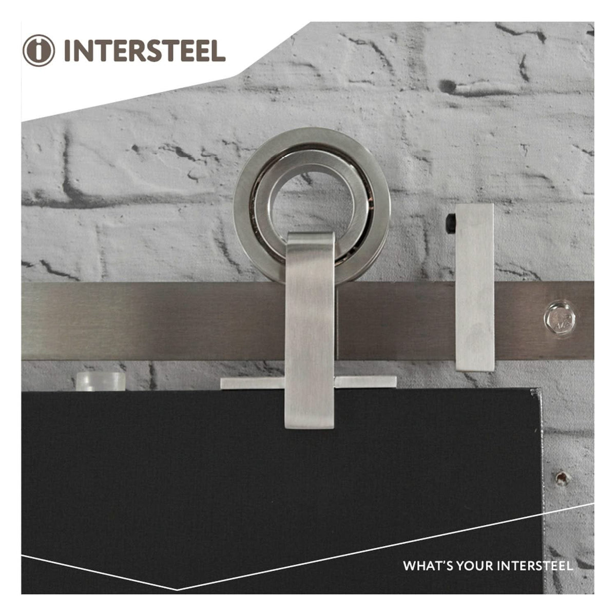 Intersteel schuifdeursysteem Modern Top RVS geborsteld – complete set