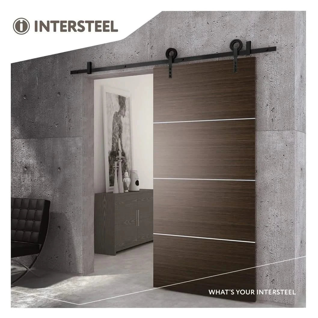 Intersteel schuifdeursysteem Modern mat zwart detail railprofiel