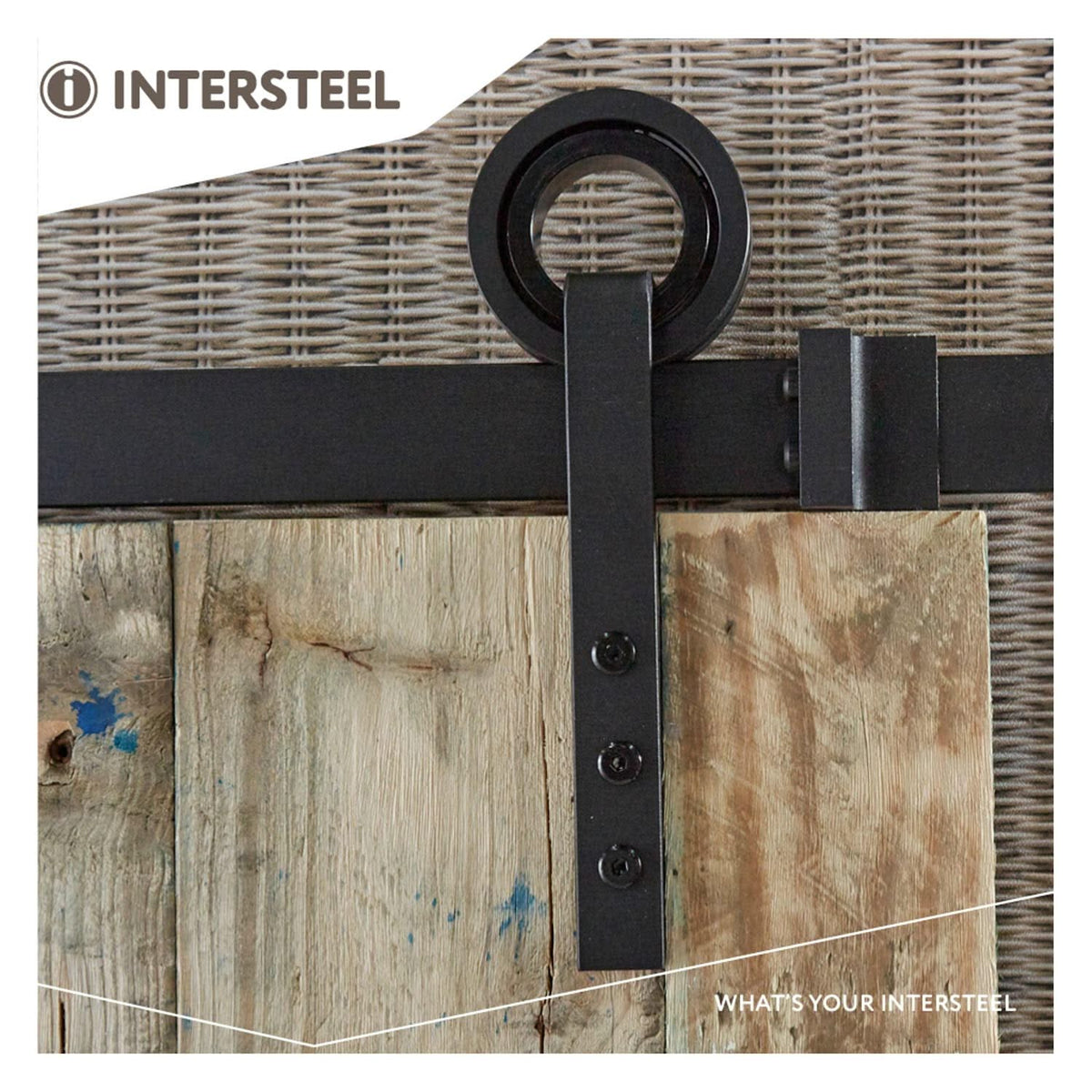 Intersteel schuifdeursysteem Modern mat zwart onderdelen