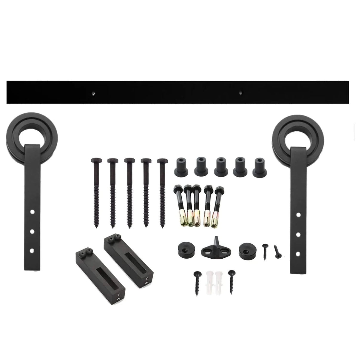 Intersteel schuifdeursysteem Modern mat zwart vooraanzicht set