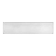 Intersteel Tochtwering rechthoek met verdekte klep 340x76 mm rvs geborsteld vooraanzicht