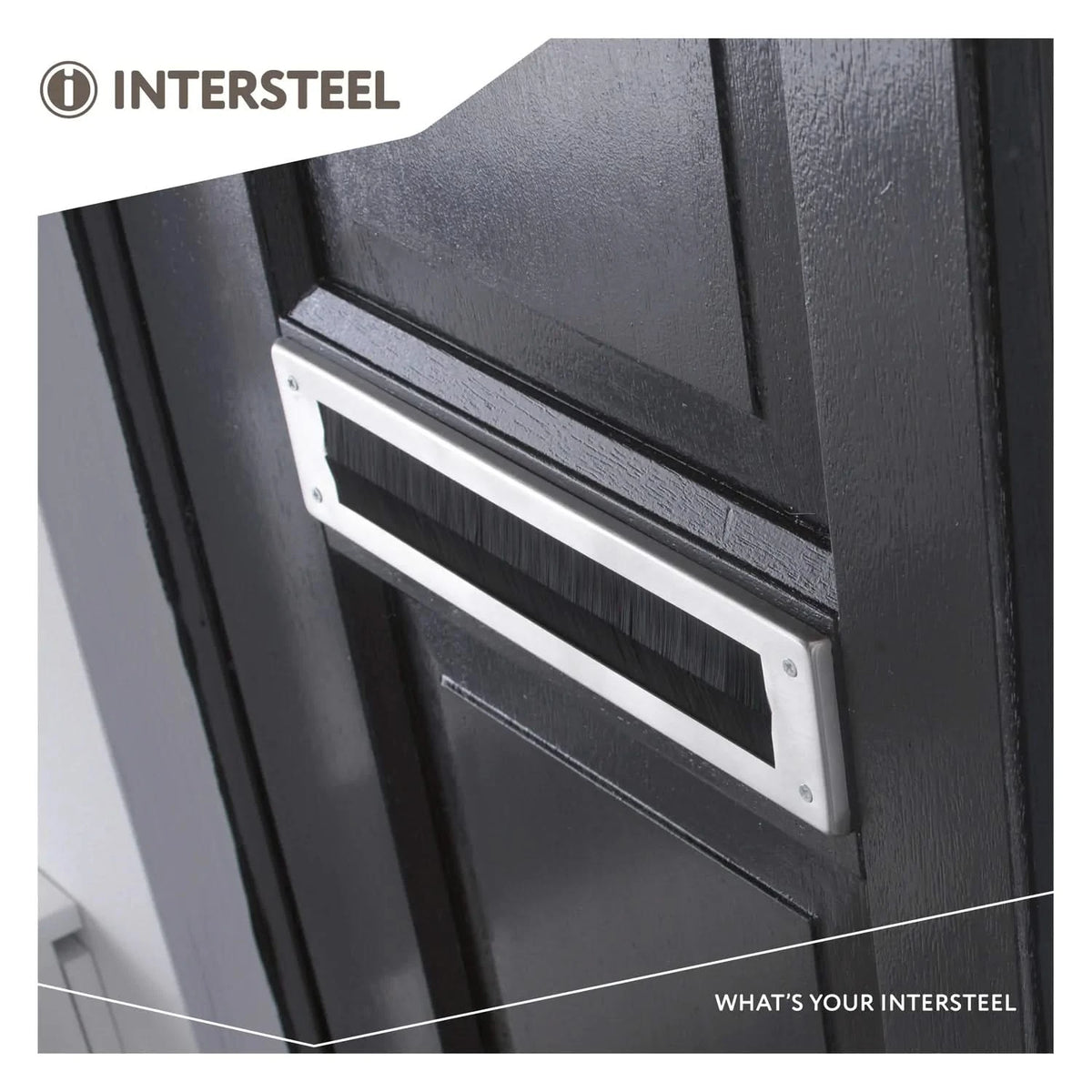 Intersteel Tochtwering rechthoek 340x76 mm rvs geborsteld detail 2