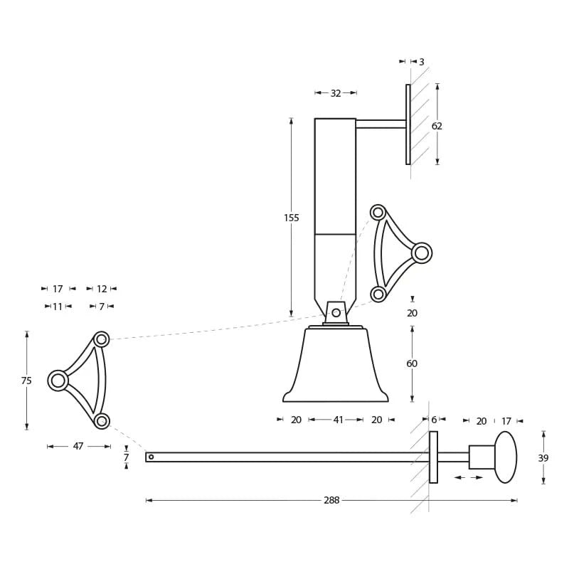 Intersteel trekbel mat zwart detail