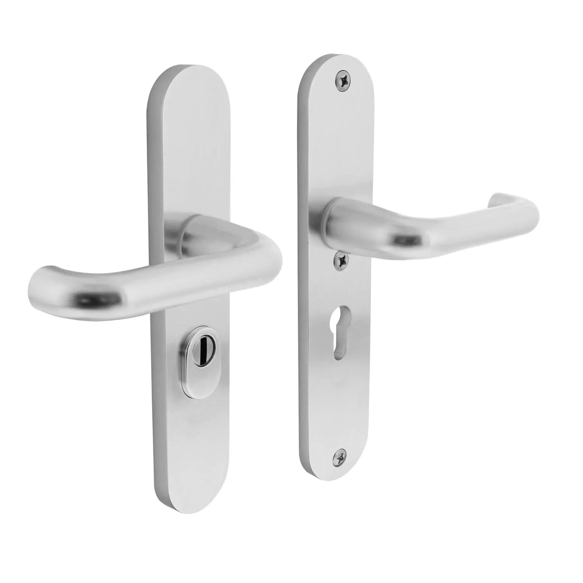 Intersteel veiligheidsbeslag kruk/kruk SKG*** aluminium F1 PC55 – gemonteerd