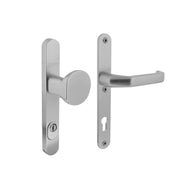 Intersteel veiligheidsbeslag PC92 greep/kruk SKG*** smal aluminium – vooraanzicht