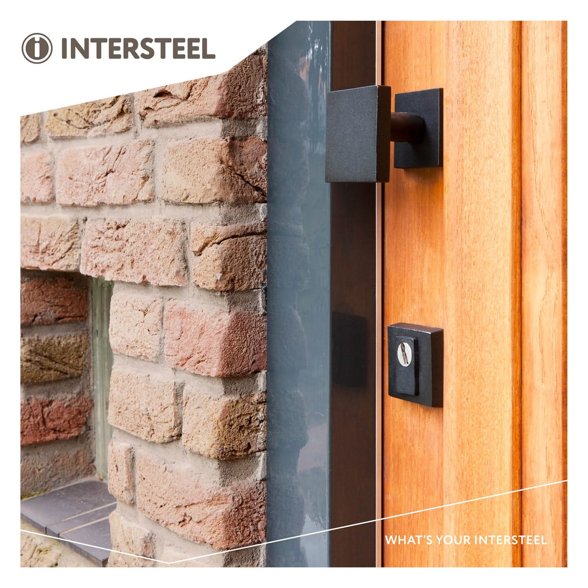 Intersteel veiligheidsrozet SKG3 met kerntrekbeveiliging mat zwart detail