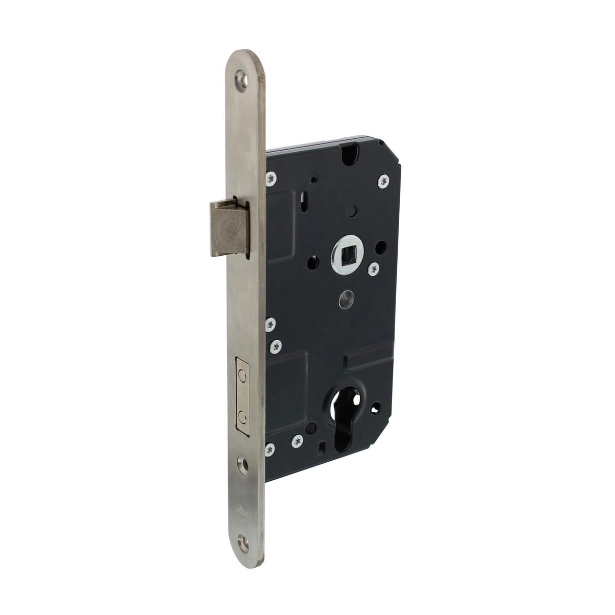 Intersteel veiligheidsslot PC72mm SKG** afgeronde voorplaat 25x238mm vooraanzicht