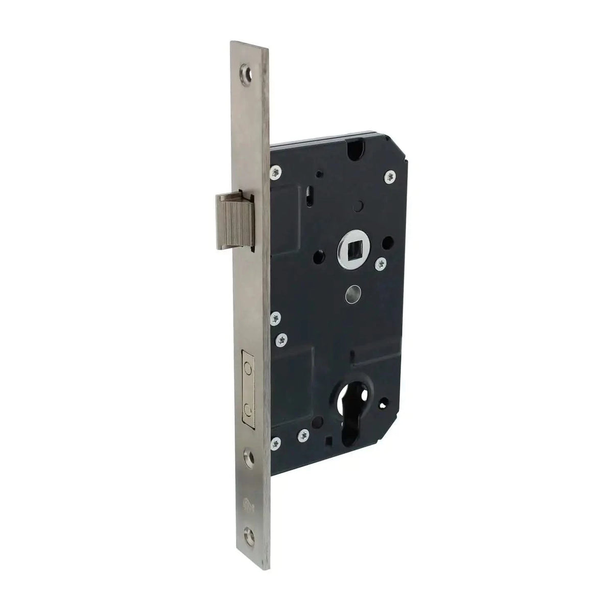 Intersteel veiligheidsslot PC72mm SKG** rechthoekige voorplaat 25x238mm vooraanzicht