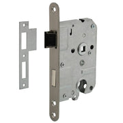 Intersteel woningbouw cilinder dag- en nachtslot 55 mm rvs geborsteld vooraanzicht