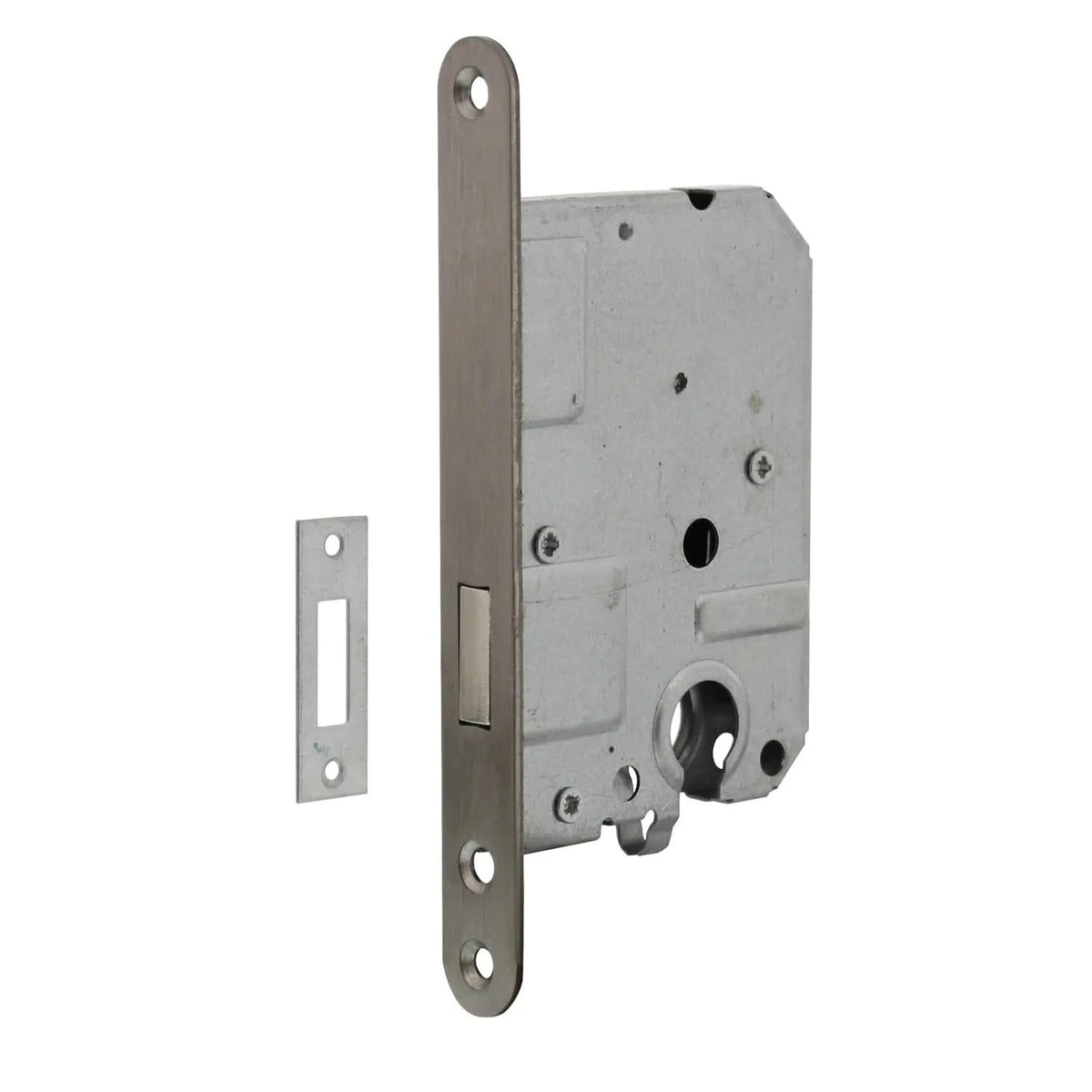 Intersteel woningbouw cilinder kastslot 55 mm rvs geborsteld vooraanzicht
