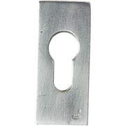 Jolie veiligheidscilinderrozet 70 x 30 mm oud zilver vooraanzicht