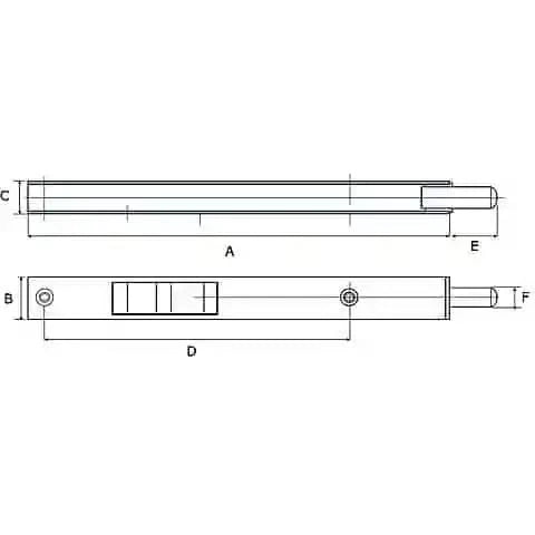 Dulimex DX bascule kantschuif – technische tekening met maatvoering