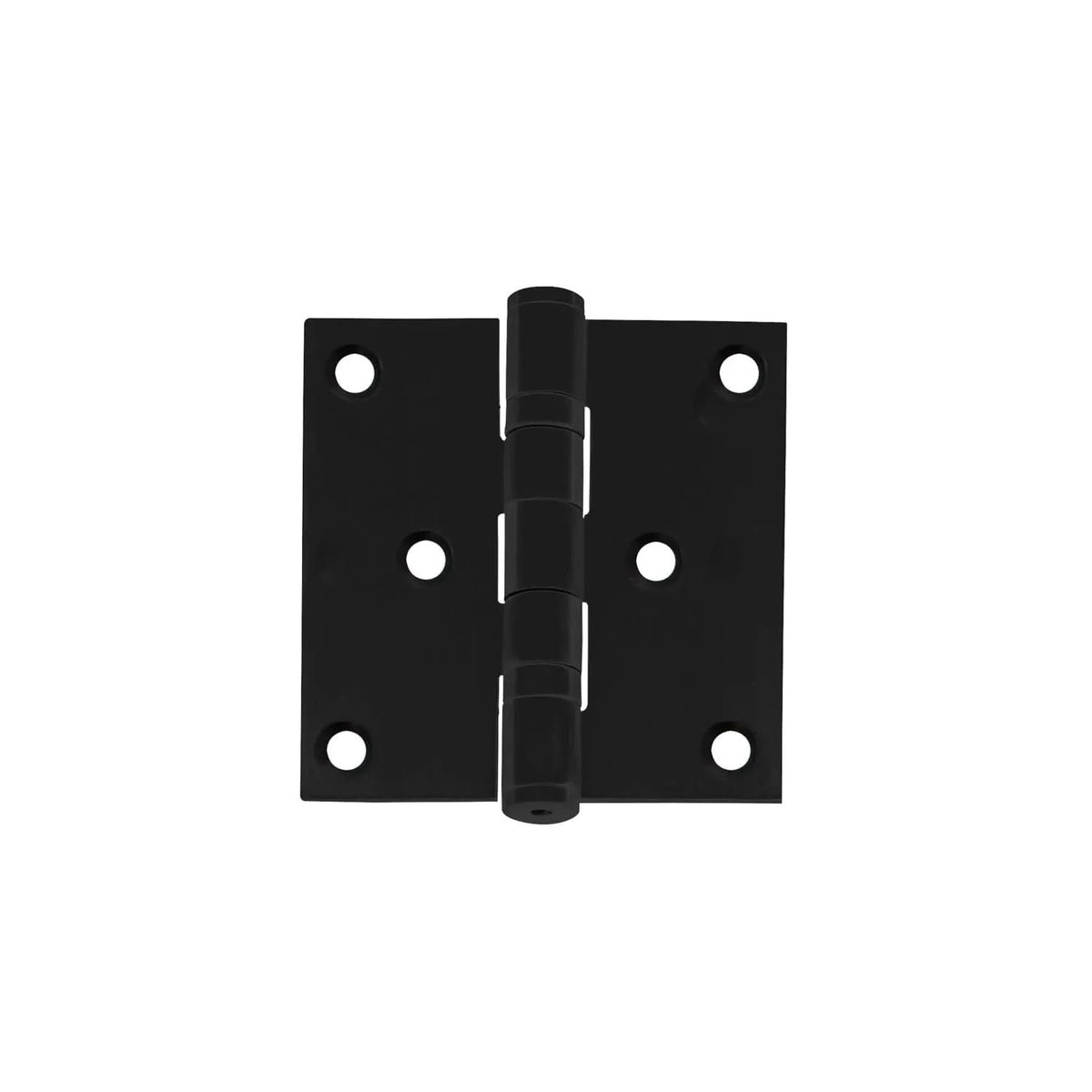 Intersteel kogellagerscharnier 76x76 mm rechte hoek mat zwart - vooraanzicht