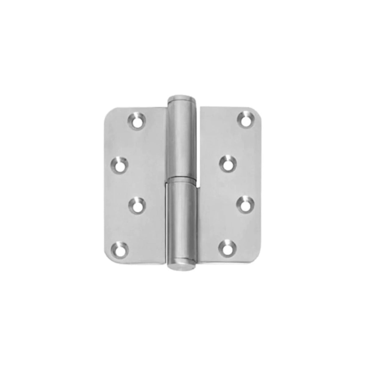 Intersteel kogelstift paumelle DIN rechts 89x89 mm RVS geborsteld incl. schroeven - vooraanzicht