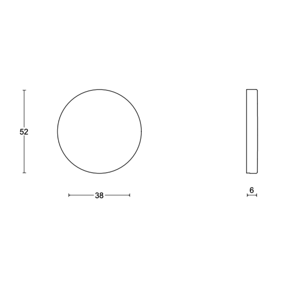 Formani blind plaatje BASIC LBN50 gepolijst koper detail