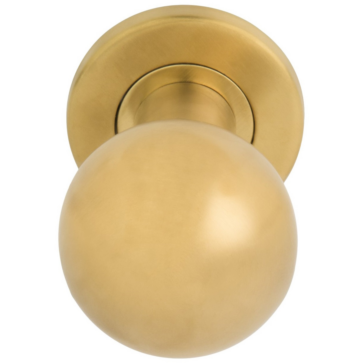 Formani BASIC LB501D voordeurknop PVD mat goud – vooraanzicht