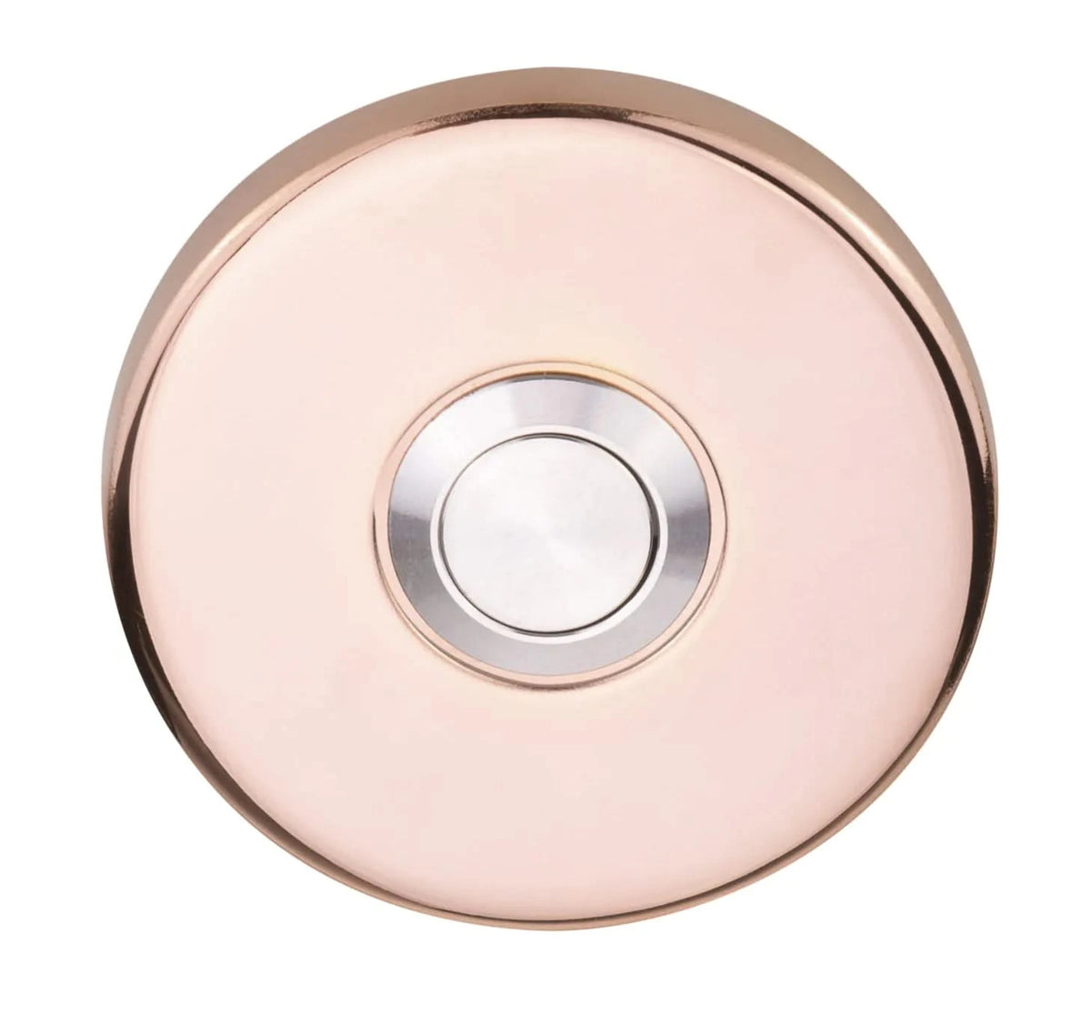Formani BASICS LB50 deurbel rond PVD gepolijst koper – vooraanzicht