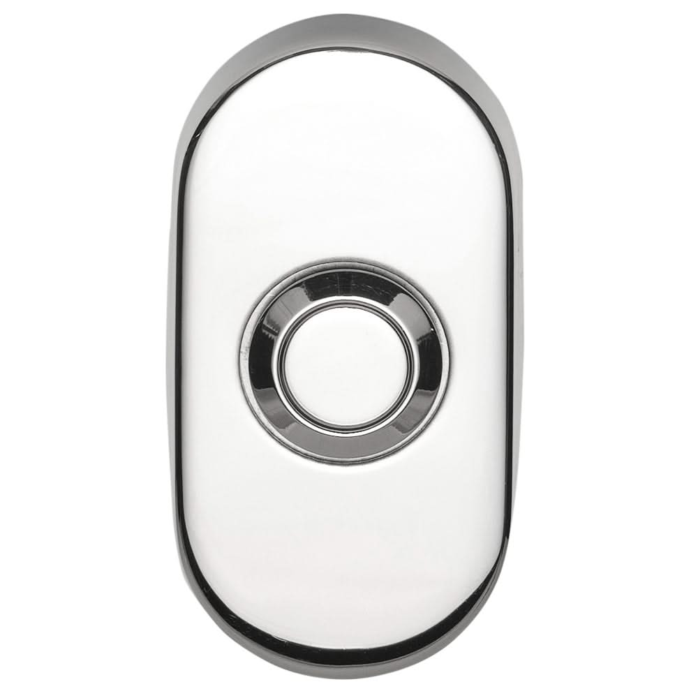 Formani Basics LB51 deurbel ovaal gepolijst RVS vooraanzicht