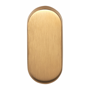 Formani blind plaatje ovaal BASIC LBB32 pvd mat goud – vooraanzicht