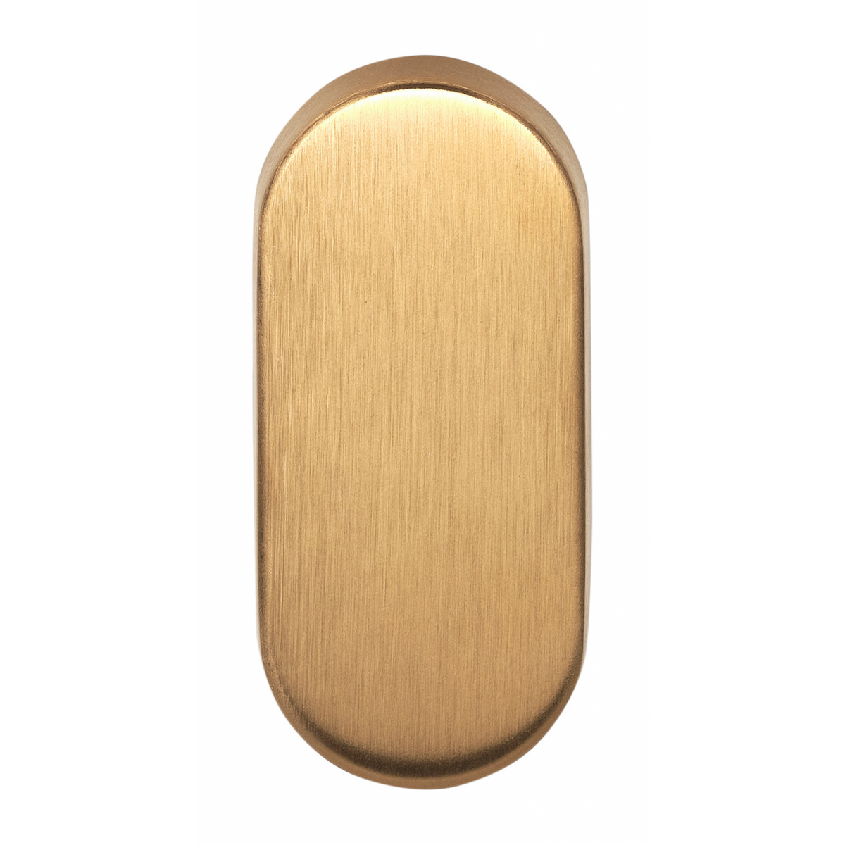 Formani blind plaatje ovaal BASIC LBB32 pvd mat goud – vooraanzicht