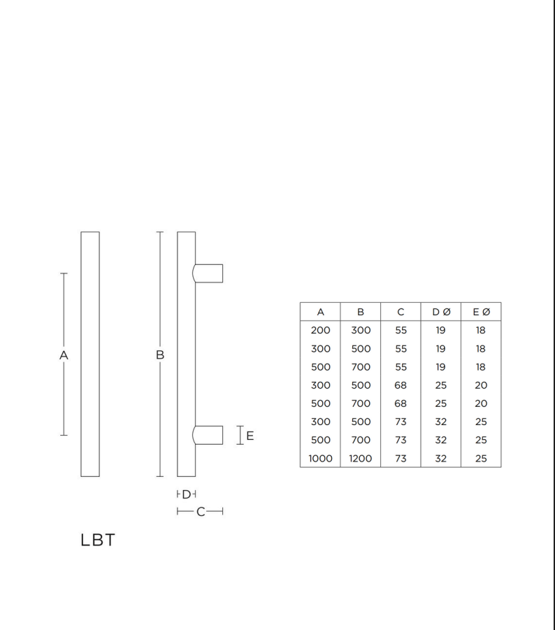 Formani LBT25300PS voordeurgreep PVD mat goud detail