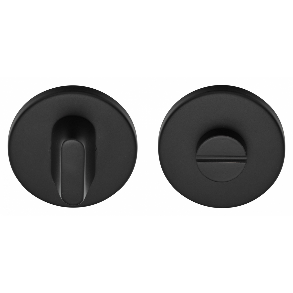 Formani toiletgarnituur blind BASIC LBWC50 mat zwart – vooraanzicht
