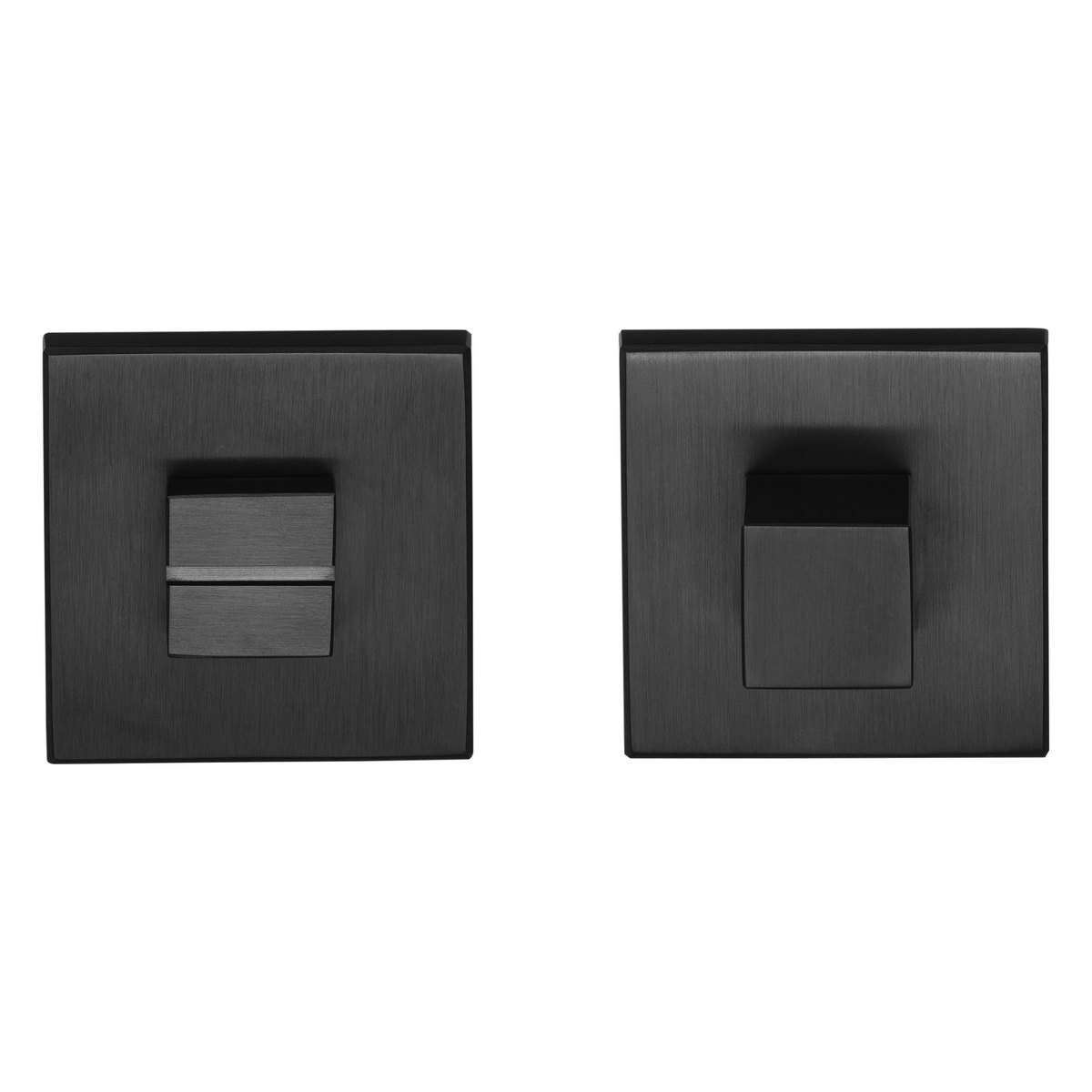Formani toiletgarnituur PVD mat zwart – SQUARE LSQWC50 (vooraanzicht)