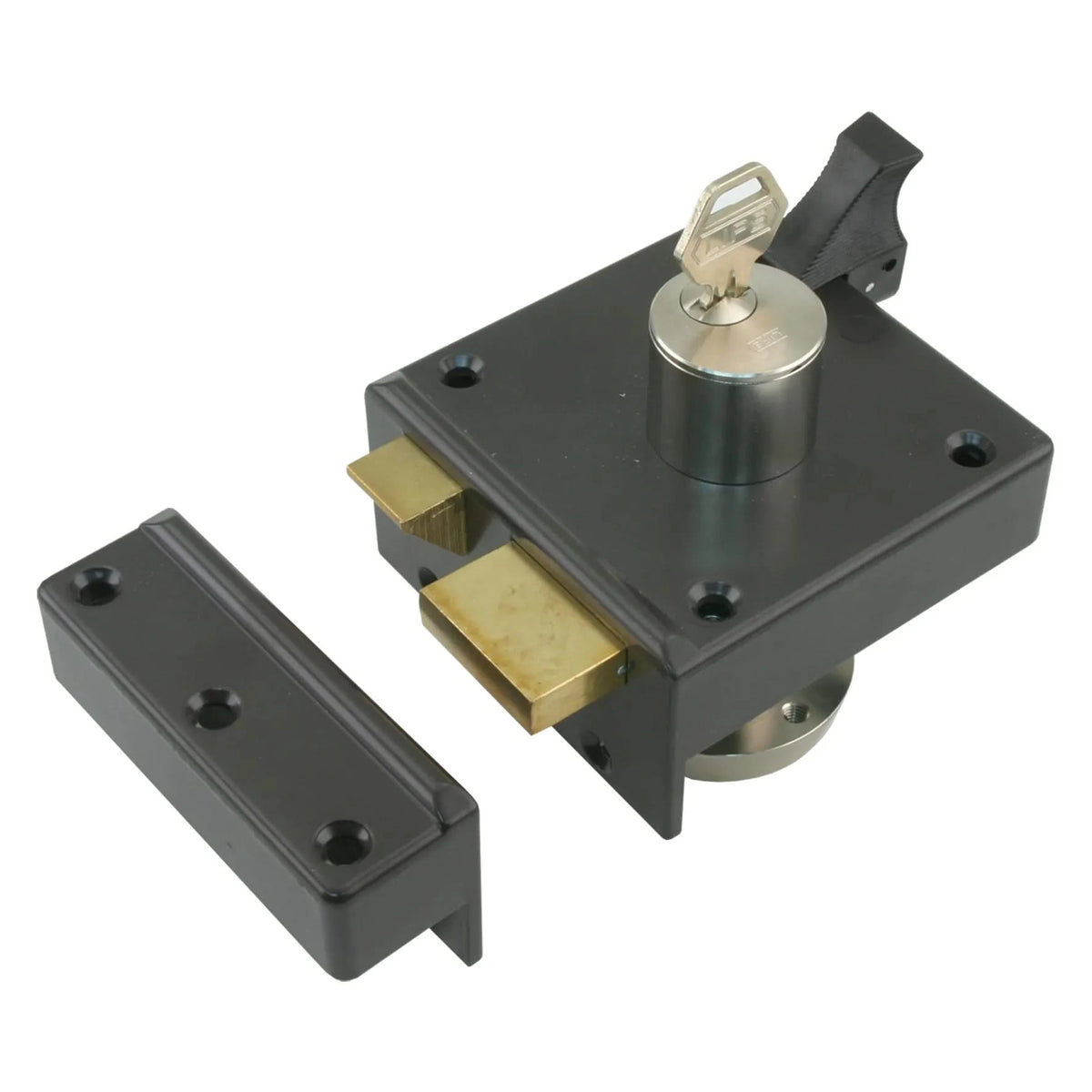 Lips oplegslot 1753 SKG2 bruin – vooraanzicht