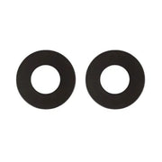 Nuda krukrozet 24mm mat zwart – vooraanzicht