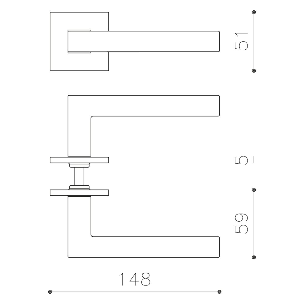 Olivari ABC RVS mat titaan PVD detail