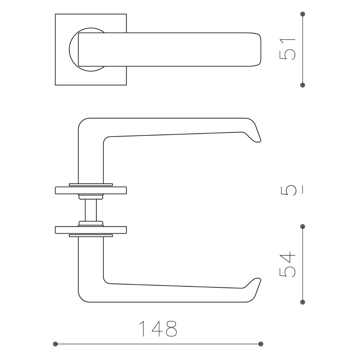 Olivari Milano Q RVS mat titaan PVD detail