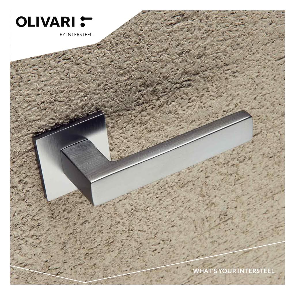Olivari deurkruk Planet Q chroom mat detail 2