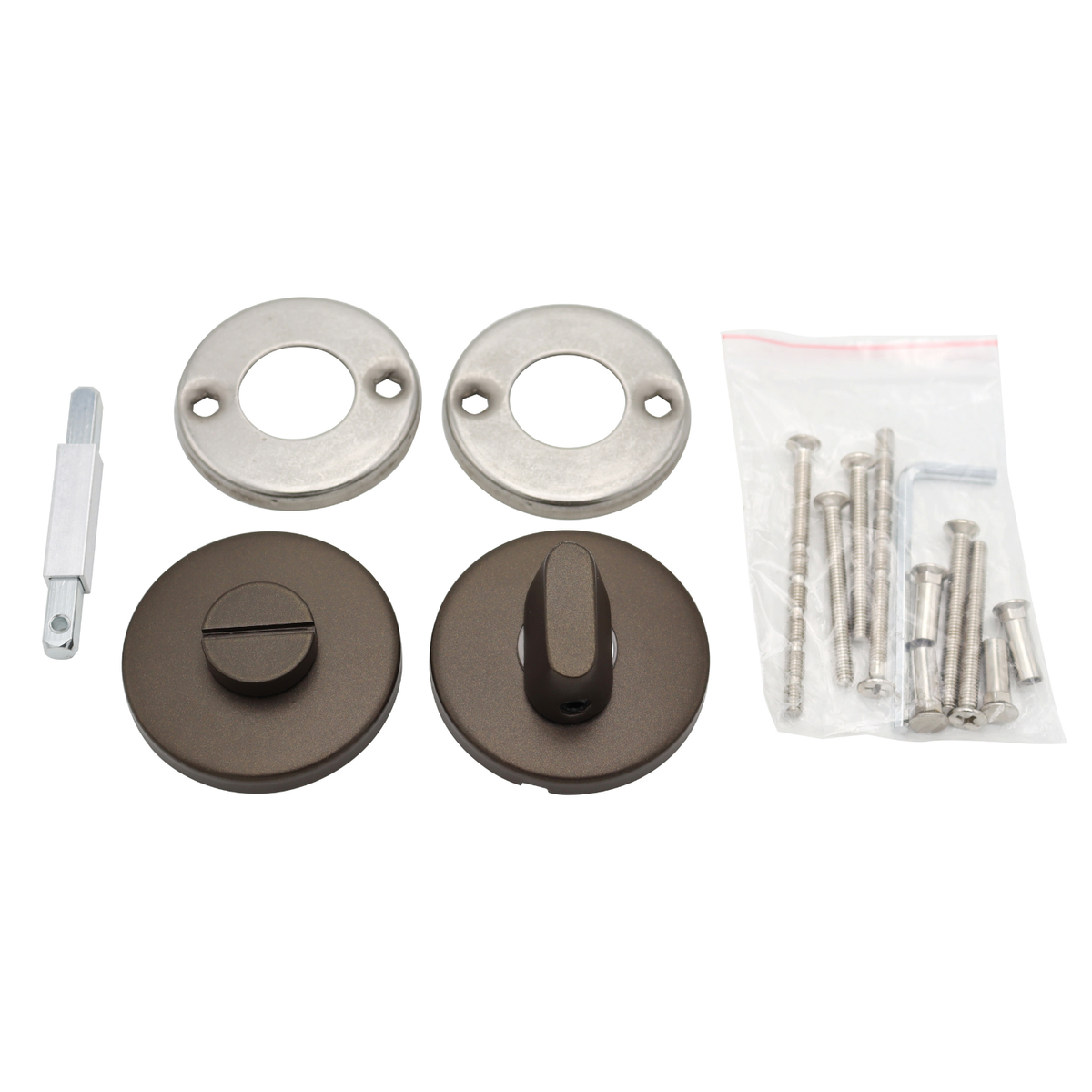 Griff Meister toiletrozet 53 mm mat brons detailweergave