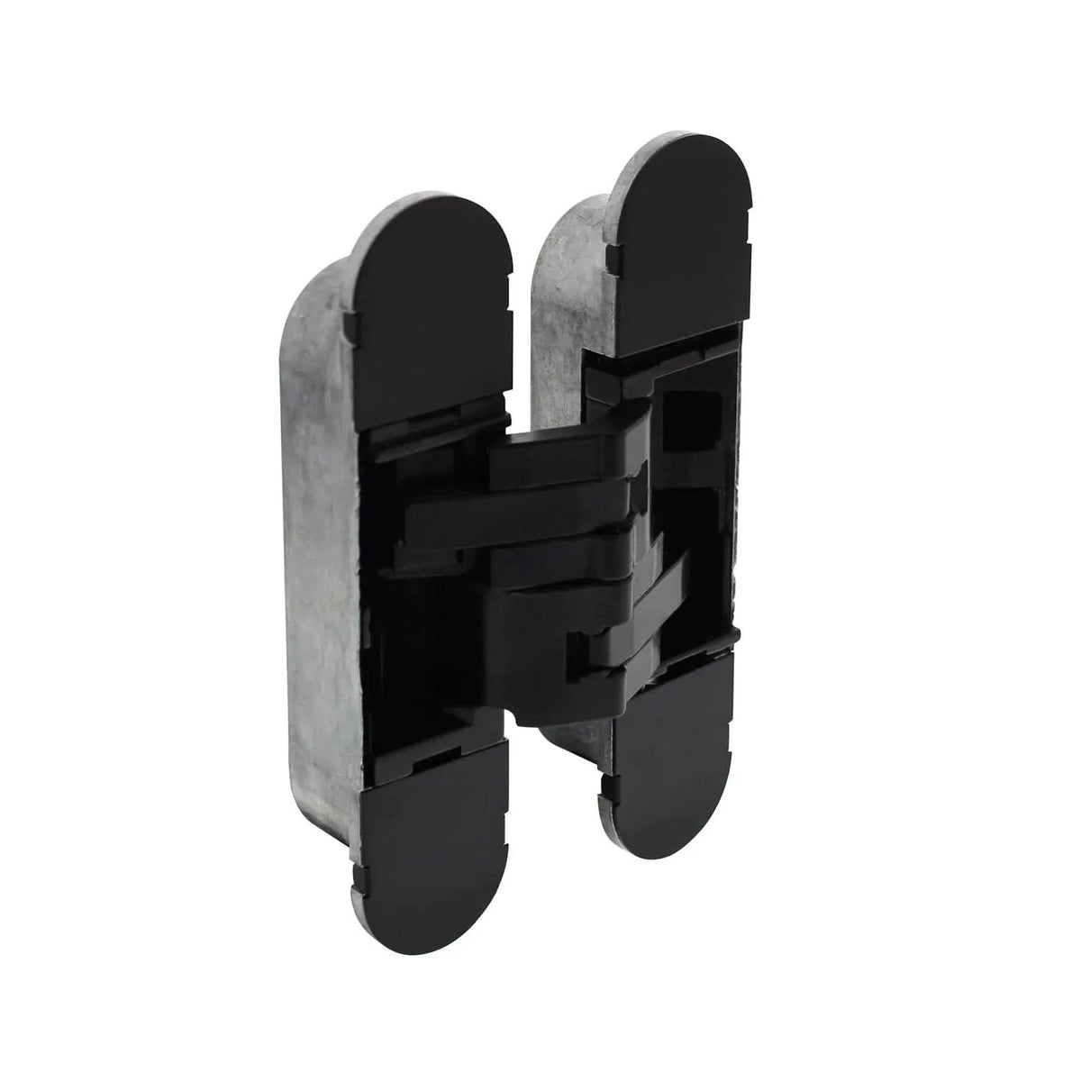 Intersteel onzichtbaar verdekt scharnier 130x30 mm mat zwart 3D instelbaar vooraanzicht