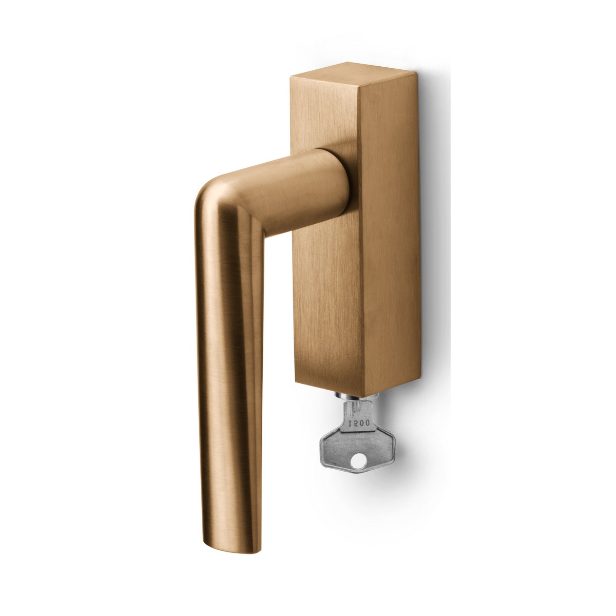Formani PBI102-DKLOCK draaikiepgarnituur PVD licht brons linksdraaiend – vooraanzicht