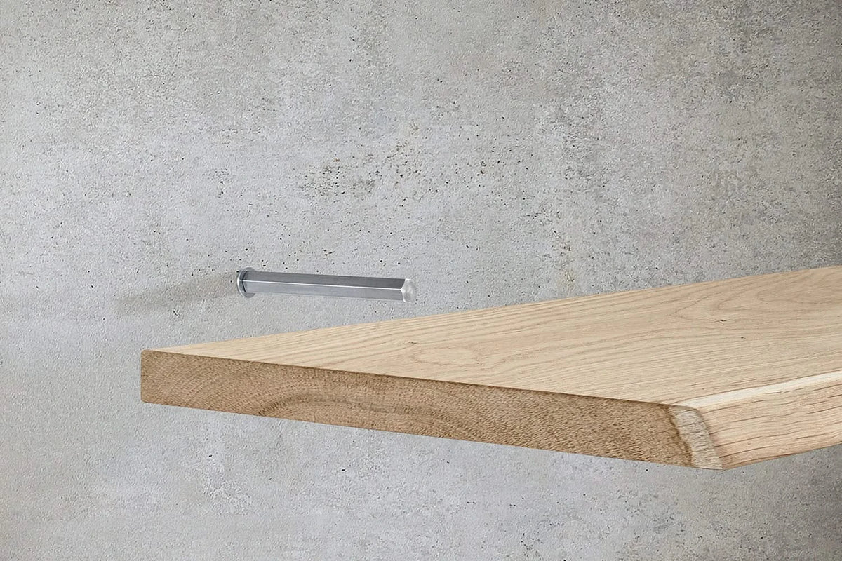 Plank onzichtbaar gemonteerd met DX blinde plankdrager Strongfix