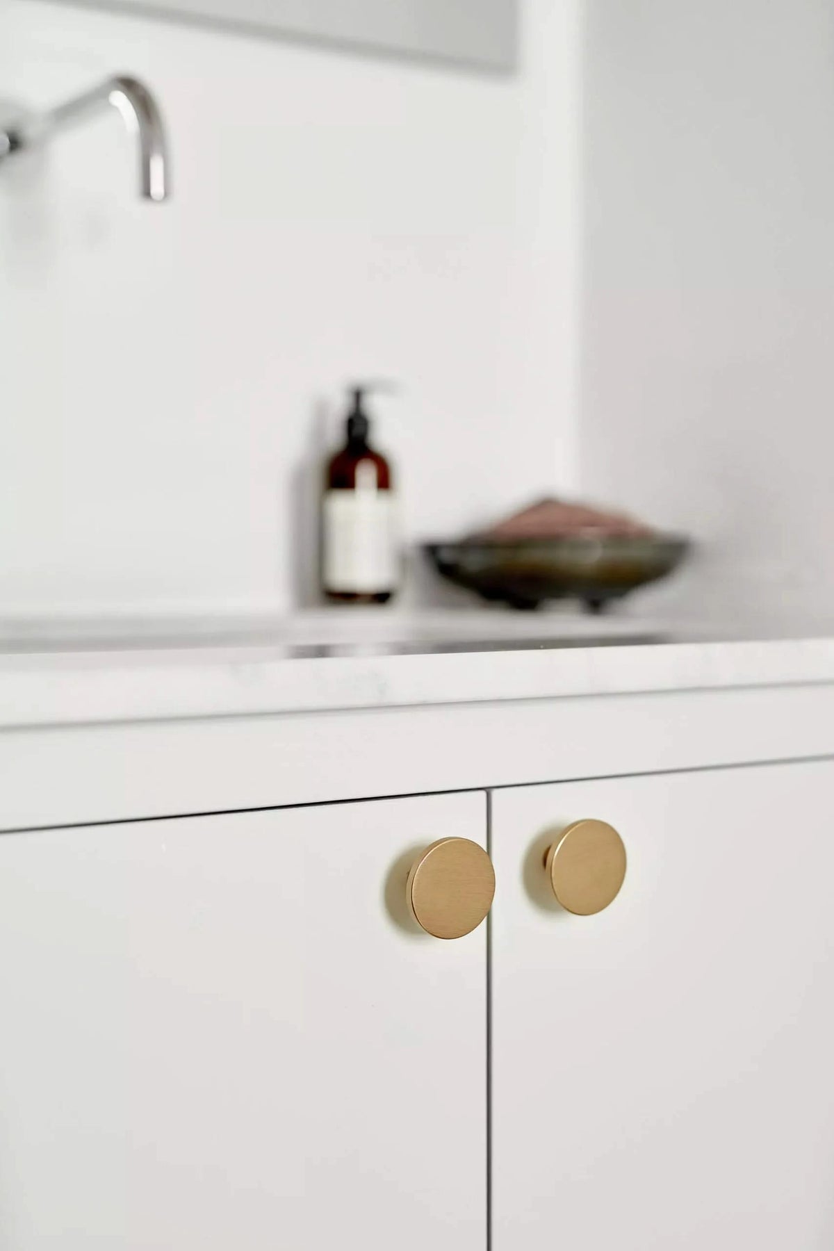 Furnipart Meubelknop Plato geborsteld messing detail