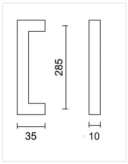 HDD Pro meubelgreep Cubica 285 mm Zwart productinformatie