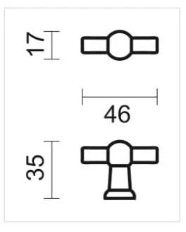 HDD Pro meubelknop Petra Klein old yellow detail