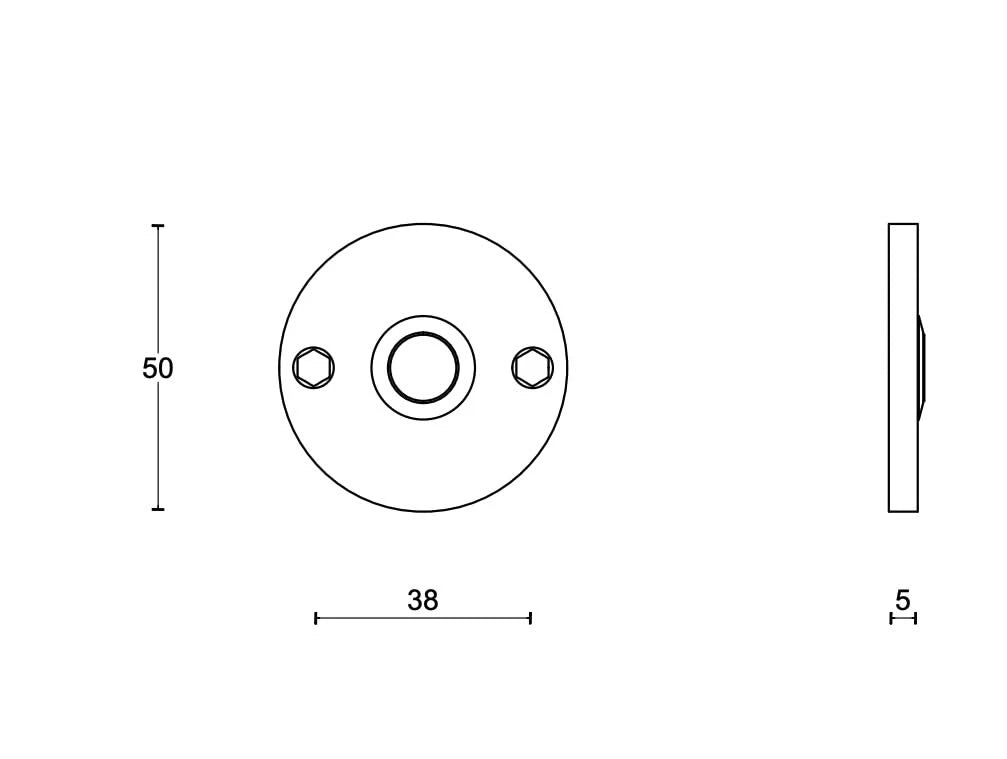 Formani ONE PB52 deurbel RVS detail