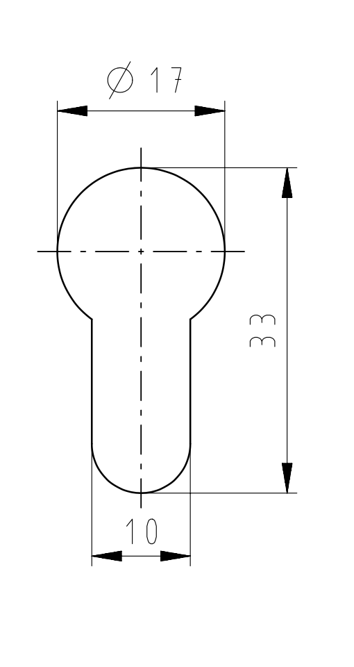 DOM Tapkey Pro halve knopcilinder elektronisch – detail slot