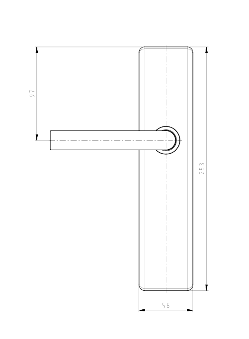 DOM Tapkey Guard S Wideline zilver digitaal veiligheidsbeslag – binnenzijde