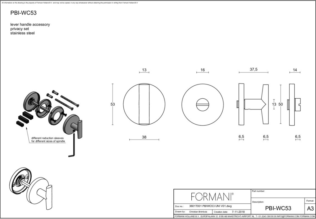FORMANI toiletgarnituur INC PVD licht brons – detail