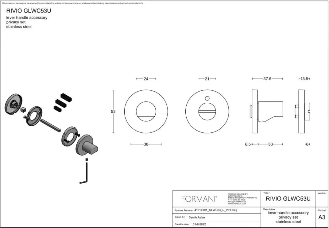 FORMANI toiletgarnituur RIVIO brons – detail