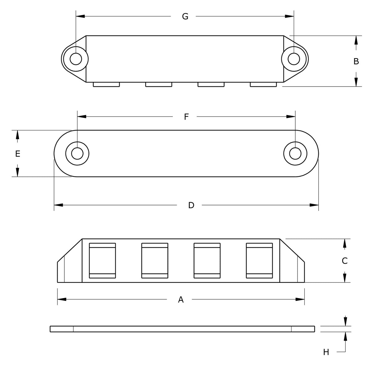 Dulimex DX magneetsnapper Super Polair 12 kg opschroevend vernikkeld technische tekening