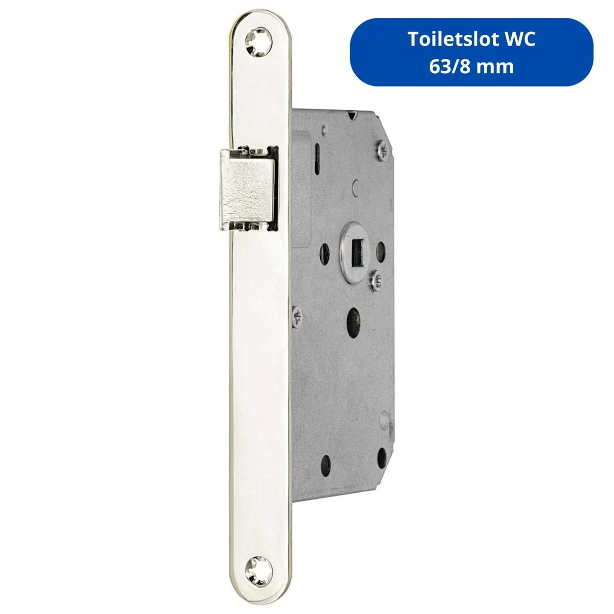 Artitec Mi Satori toiletslot wc 63/8 mm glans nikkel vooraanzicht