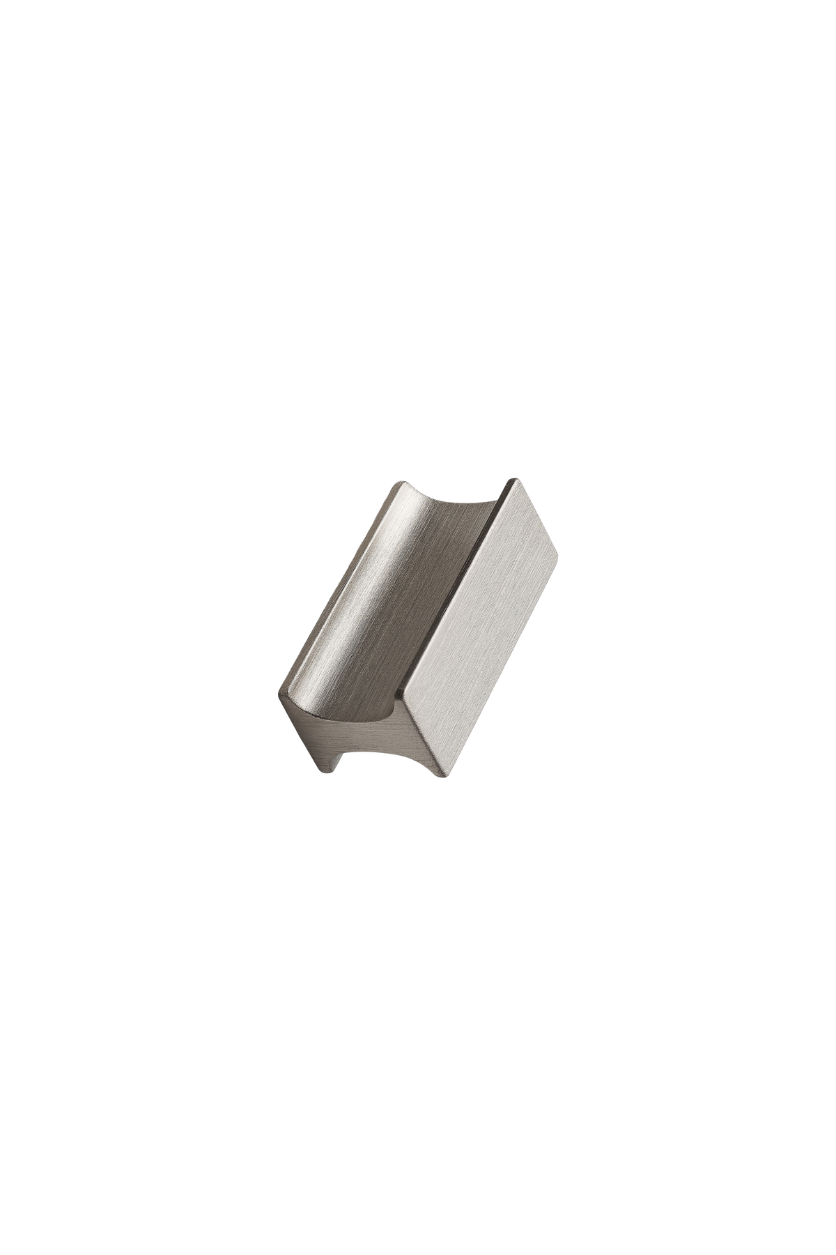 Furnipart Meubelknop Trackknop (aluminium) inox look vooraanzicht