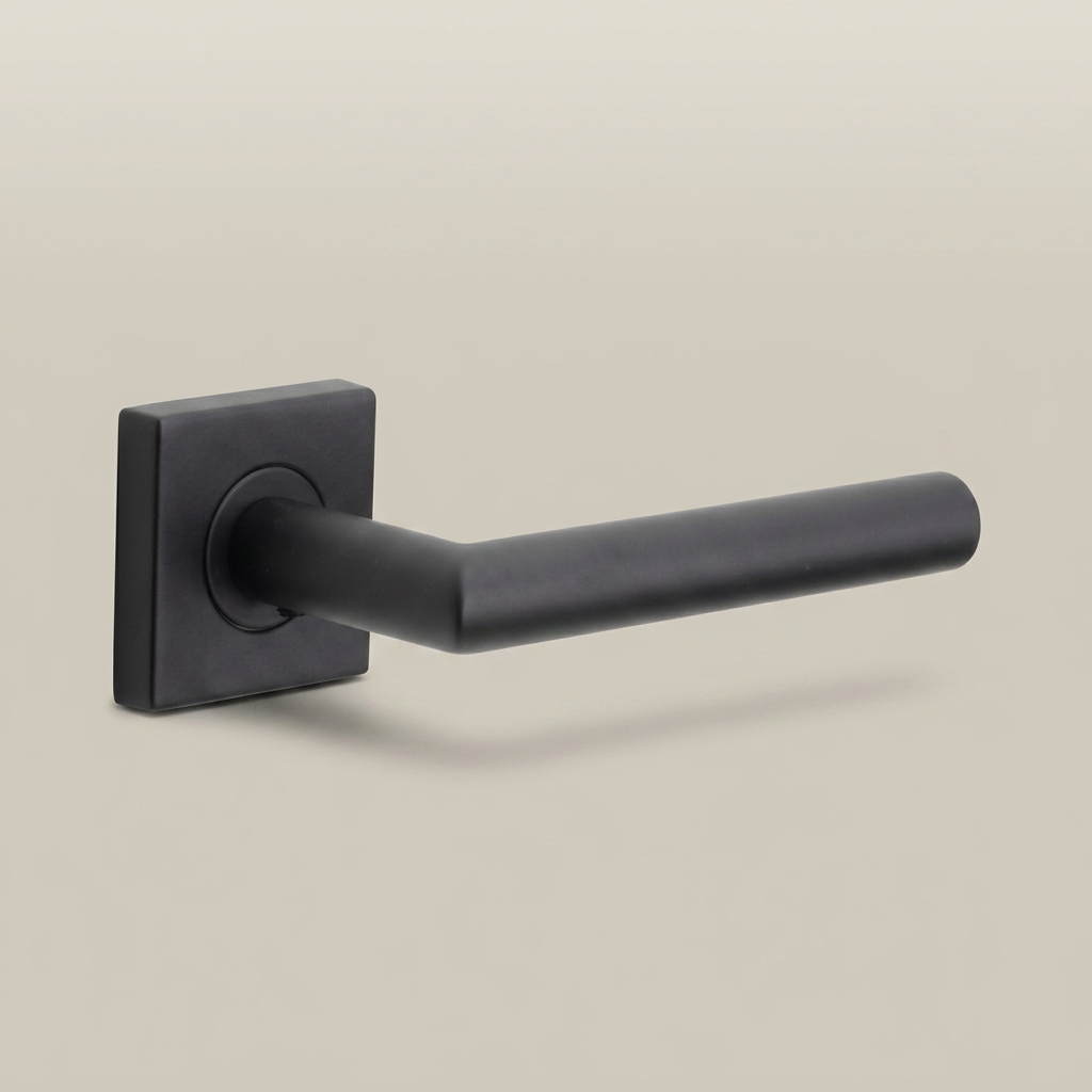 Formani BASIC LB2-19BSQR53 deurkruk in Zwart mat – detailfoto