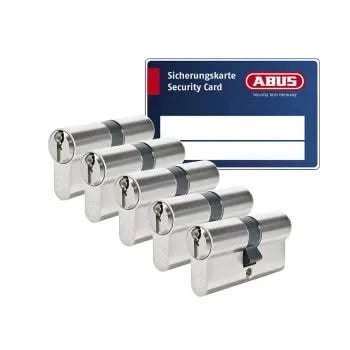 Pfaffenhain profielcilinder 30/30mm SKG 2 sterren – set van 5 gelijksluitend, vooraanzicht